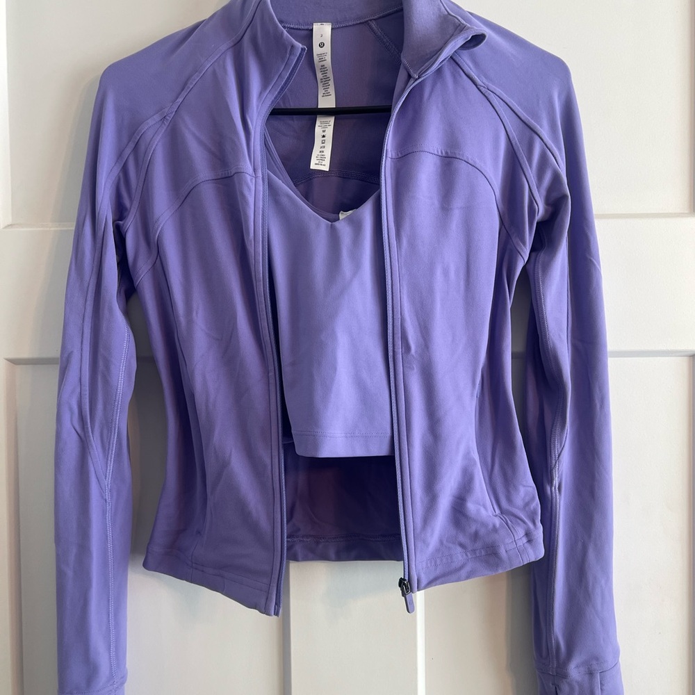 Lululemon Dark Lavender Set, Size 0/2, Great Condition! 💜💜💜